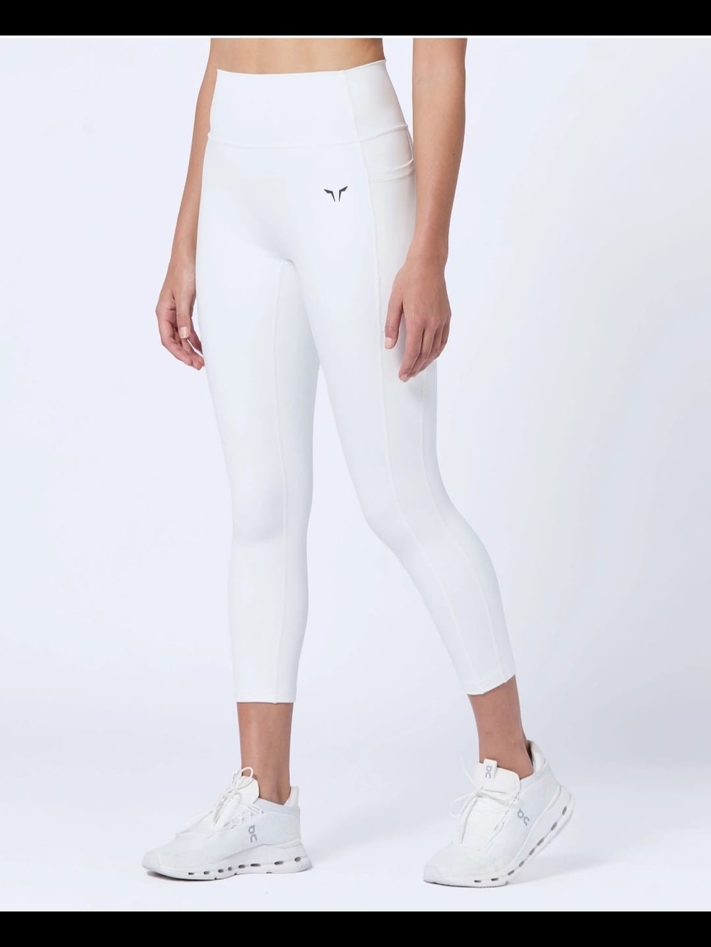 NWT SQUATWOLF High Rise 24" double layered Leggings Pearl White
